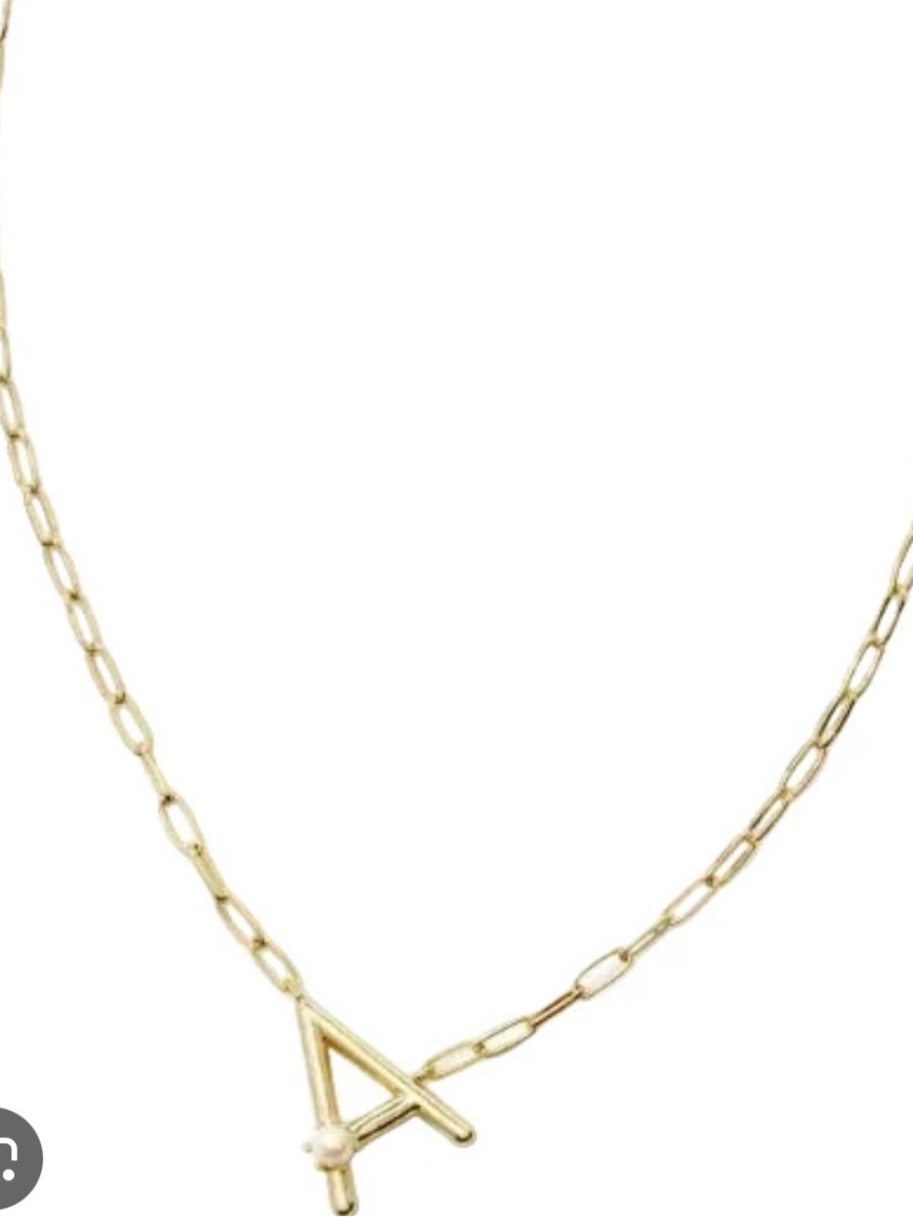 Kendra Scott Letter A Gold-Tone Cultured Freshwater Pearl Initial Necklace, 19"